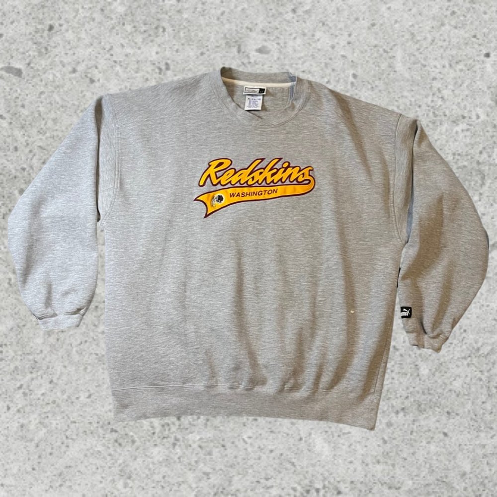 Vintage Washington Redskin's Football Crewneck Size XL Puma